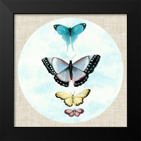 Butterfly Daydream II Black Modern Wood Framed Art Print by McCavitt, Naomi