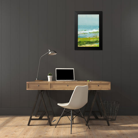 Coastal Overlook II Black Modern Wood Framed Art Print by Harper, Ethan