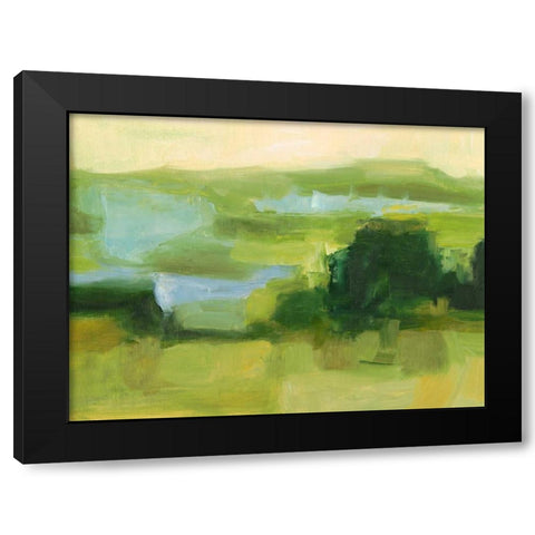 Emerald Wetlands I Black Modern Wood Framed Art Print by Harper, Ethan