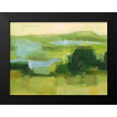 Emerald Wetlands I Black Modern Wood Framed Art Print by Harper, Ethan