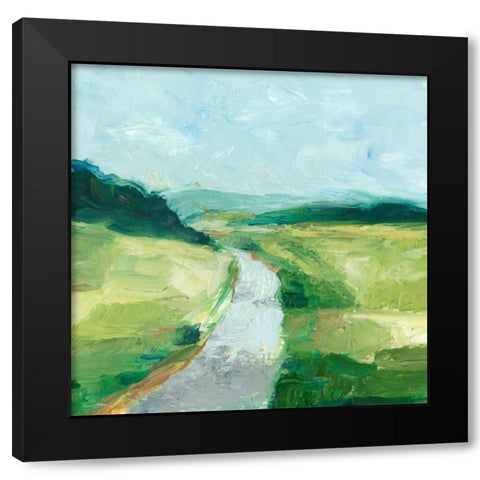 Rural Path II Black Modern Wood Framed Art Print by Harper, Ethan