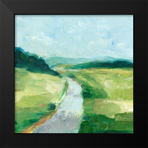 Rural Path II Black Modern Wood Framed Art Print by Harper, Ethan