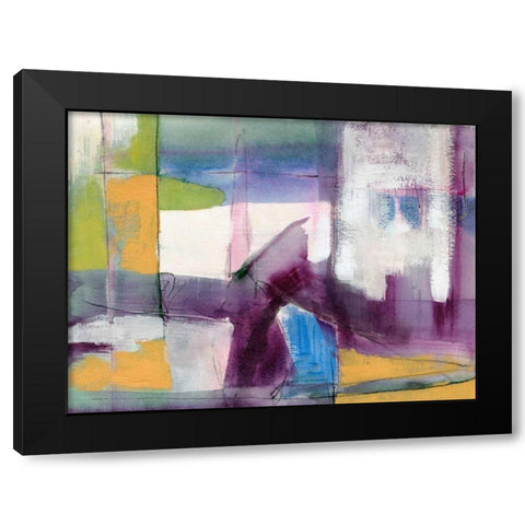 Vibrant Rhythm I Black Modern Wood Framed Art Print by Goldberger, Jennifer