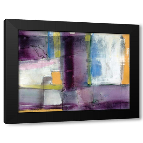 Vibrant Rhythm II Black Modern Wood Framed Art Print with Double Matting by Goldberger, Jennifer