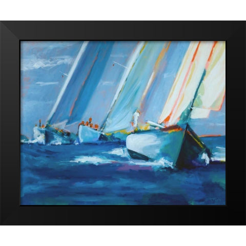 Beating I Black Modern Wood Framed Art Print by Crain, Curt