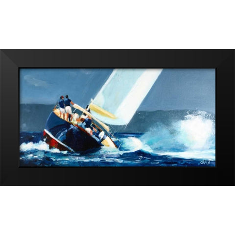 Hoek Black Modern Wood Framed Art Print by Crain, Curt