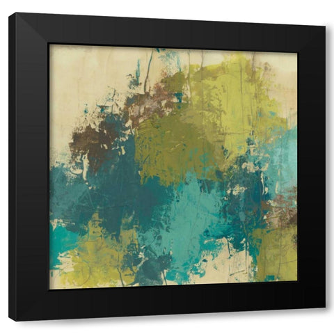 Blue Monday II Black Modern Wood Framed Art Print with Double Matting by Vess, June Erica