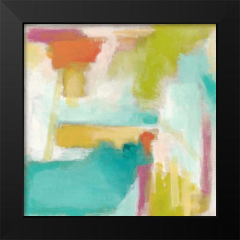 Color Space II Black Modern Wood Framed Art Print by Vess, June Erica