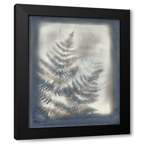 Shadows and Ferns VI Black Modern Wood Framed Art Print with Double Matting by Stramel, Renee W.