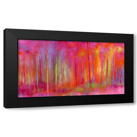 Stopping by Woods to Celebrate Black Modern Wood Framed Art Print with Double Matting by Bothne, Janet