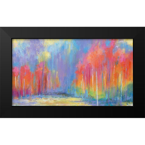 Woods Splash Black Modern Wood Framed Art Print by Bothne, Janet