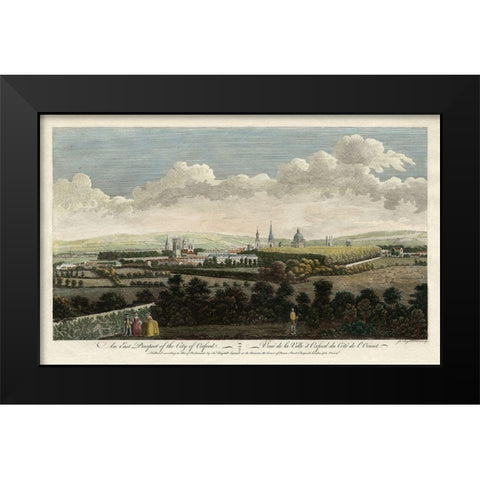 East Prospect of Oxford Black Modern Wood Framed Art Print by Boydell