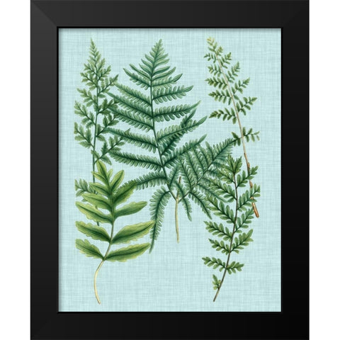 Spa Ferns I Black Modern Wood Framed Art Print by Weinmann