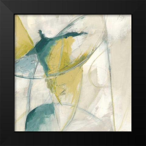 Footnote II Black Modern Wood Framed Art Print by Vess, June Erica