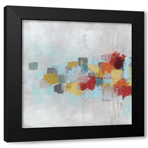 Projection I Black Modern Wood Framed Art Print by Vess, June Erica