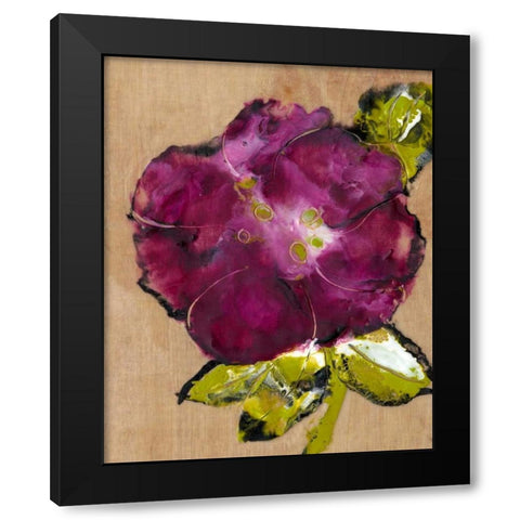 Camellia Passion II Black Modern Wood Framed Art Print with Double Matting by Ludwig, Alicia