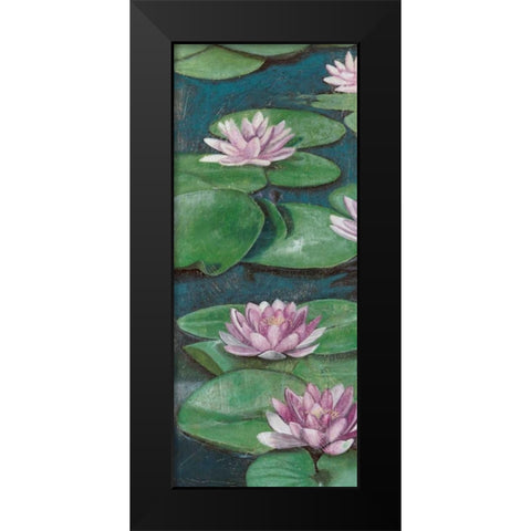 Tranquil Lilies I Black Modern Wood Framed Art Print by McCavitt, Naomi