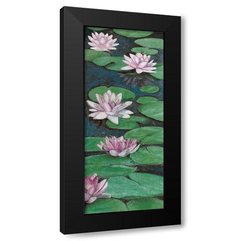Tranquil Lilies II Black Modern Wood Framed Art Print by McCavitt, Naomi