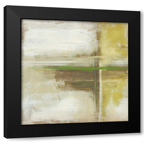 Wood Lake I Black Modern Wood Framed Art Print by Vess, June Erica