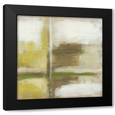 Wood Lake II Black Modern Wood Framed Art Print with Double Matting by Vess, June Erica