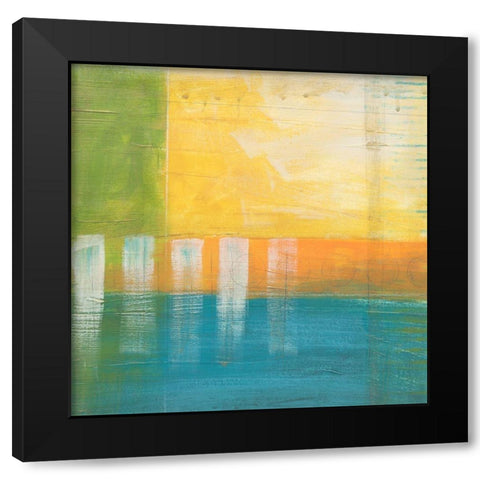 Citrus Fields I Black Modern Wood Framed Art Print with Double Matting by Vess, June Erica