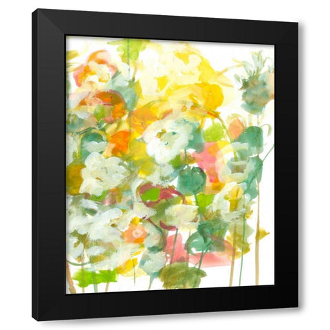 Spring has Sprung I Black Modern Wood Framed Art Print by Fuchs, Jodi