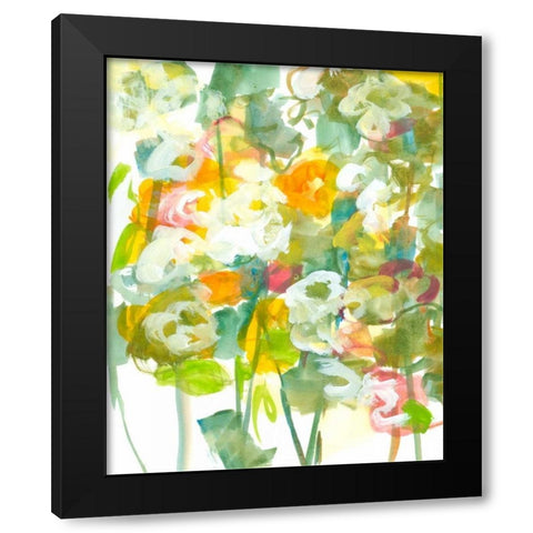 Spring has Sprung II Black Modern Wood Framed Art Print by Fuchs, Jodi