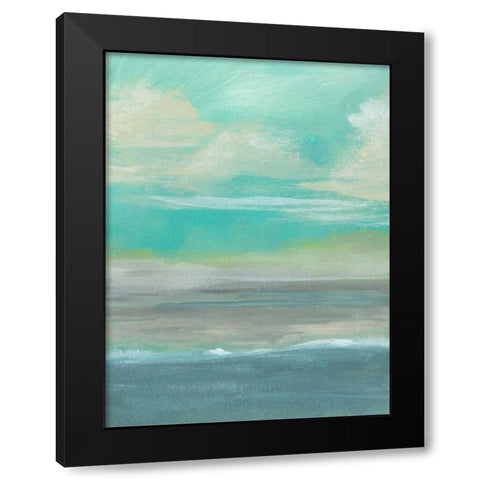 Lowland Beach I Black Modern Wood Framed Art Print with Double Matting by McMullen, Charles