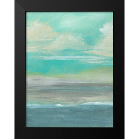 Lowland Beach I Black Modern Wood Framed Art Print by McMullen, Charles