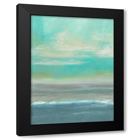 Lowland Beach II Black Modern Wood Framed Art Print with Double Matting by McMullen, Charles