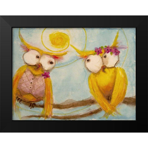 Hoos Branch for Two Black Modern Wood Framed Art Print by Quin, Marabeth