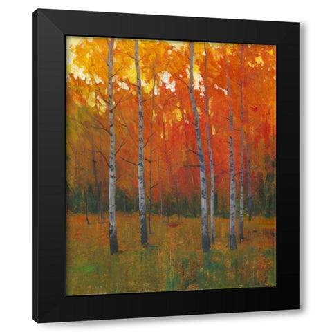 Changing Colors I Black Modern Wood Framed Art Print with Double Matting by OToole, Tim