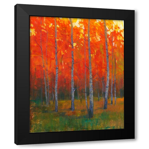 Changing Colors II Black Modern Wood Framed Art Print with Double Matting by OToole, Tim