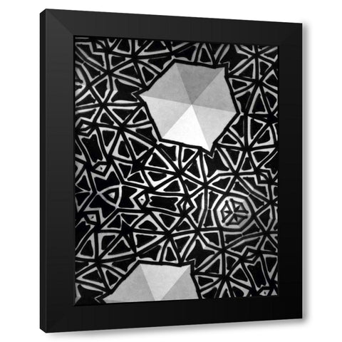 Buckminster II Black Modern Wood Framed Art Print with Double Matting by Stramel, Renee W.