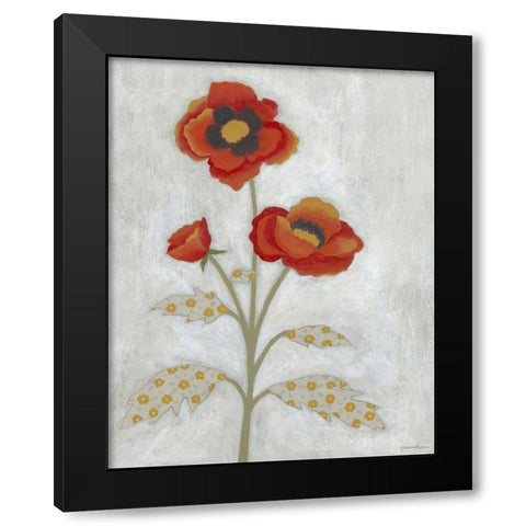 Lovely Botanical IV Black Modern Wood Framed Art Print by Lam, Vanna
