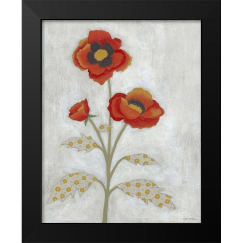 Lovely Botanical IV Black Modern Wood Framed Art Print by Lam, Vanna