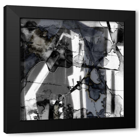 In Motion I Black Modern Wood Framed Art Print with Double Matting by Goldberger, Jennifer