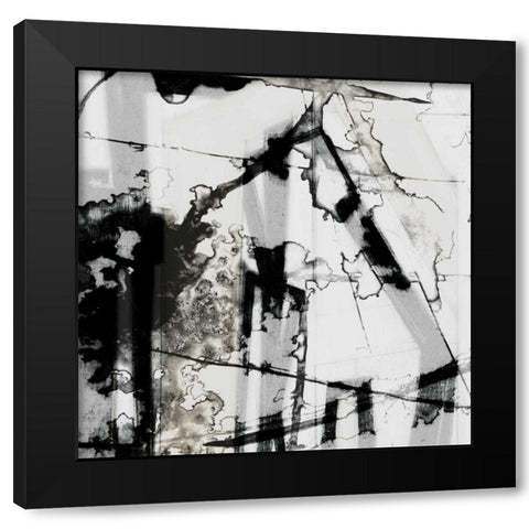 In Motion II Black Modern Wood Framed Art Print with Double Matting by Goldberger, Jennifer