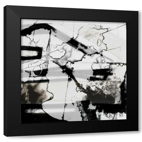 In Motion III Black Modern Wood Framed Art Print by Goldberger, Jennifer