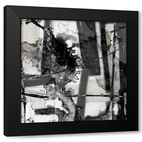 In Motion V Black Modern Wood Framed Art Print by Goldberger, Jennifer