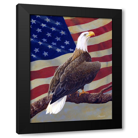 In All Its Glory Black Modern Wood Framed Art Print by Szatkowski, Fred