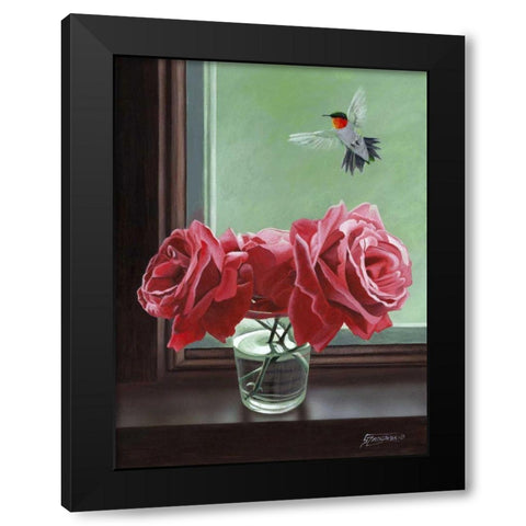 Window Shopping Black Modern Wood Framed Art Print with Double Matting by Szatkowski, Fred