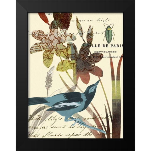 Exotic Blossom I Black Modern Wood Framed Art Print by Green-Aldridge, W.