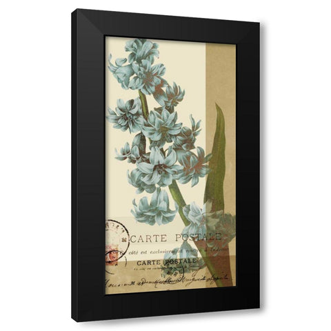 French Blue III Black Modern Wood Framed Art Print with Double Matting by Green-Aldridge, W.