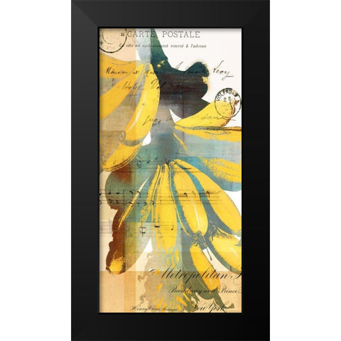 Cortez Gold II Black Modern Wood Framed Art Print by Green-Aldridge, W.