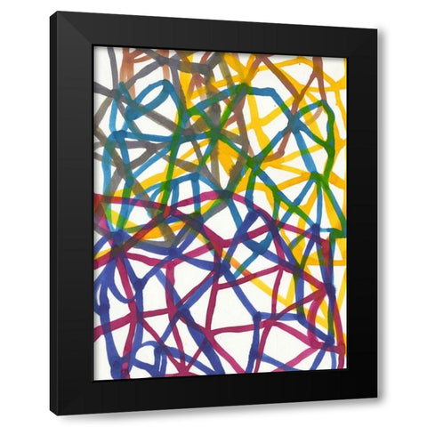 Matrix I Black Modern Wood Framed Art Print by Fuchs, Jodi