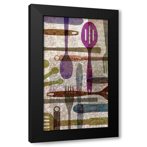 On the Table II Black Modern Wood Framed Art Print with Double Matting by Burghardt, James