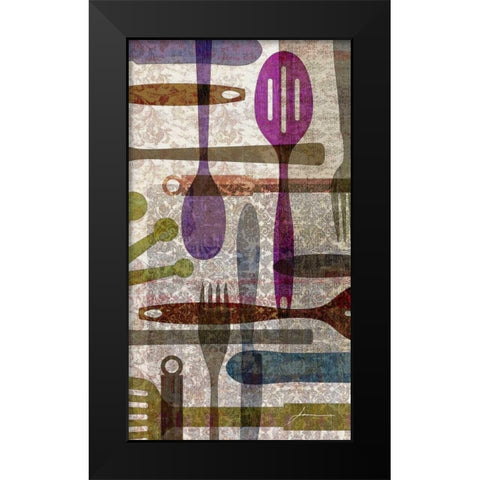 On the Table II Black Modern Wood Framed Art Print by Burghardt, James