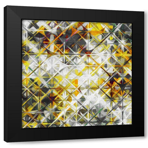 Starscreen II Black Modern Wood Framed Art Print with Double Matting by Burghardt, James