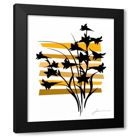 Color Shade I Black Modern Wood Framed Art Print with Double Matting by Burghardt, James